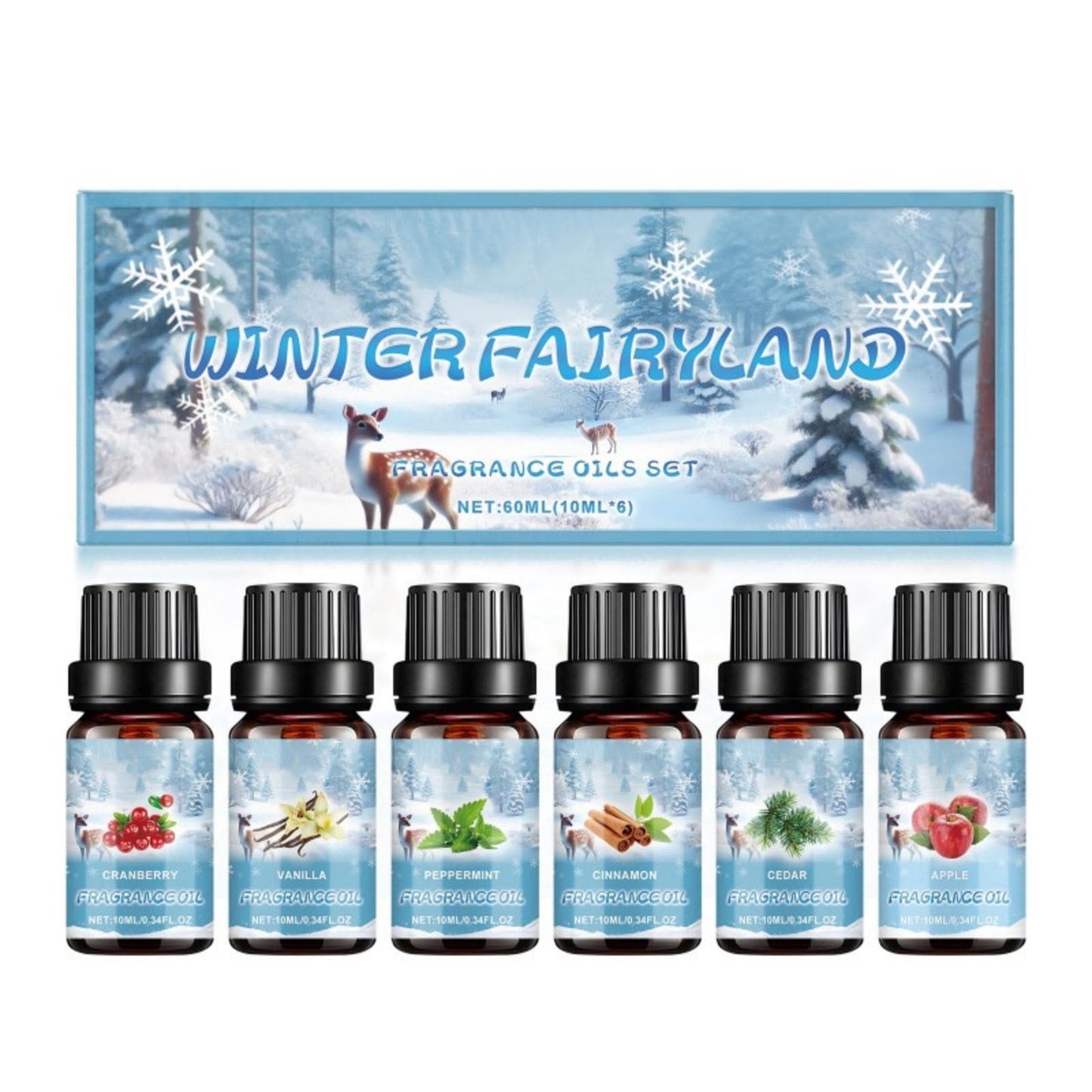 Essential Oils for Laundry,Laundry Fragrance Oils Set,6 pcs Clean Essential Oils for Home, Use with Wool Dryer Balls or Oil Diffuser, Fresh Linen, Mint(A 6pcs/Set 10ml/0.34fl.oz/pc)