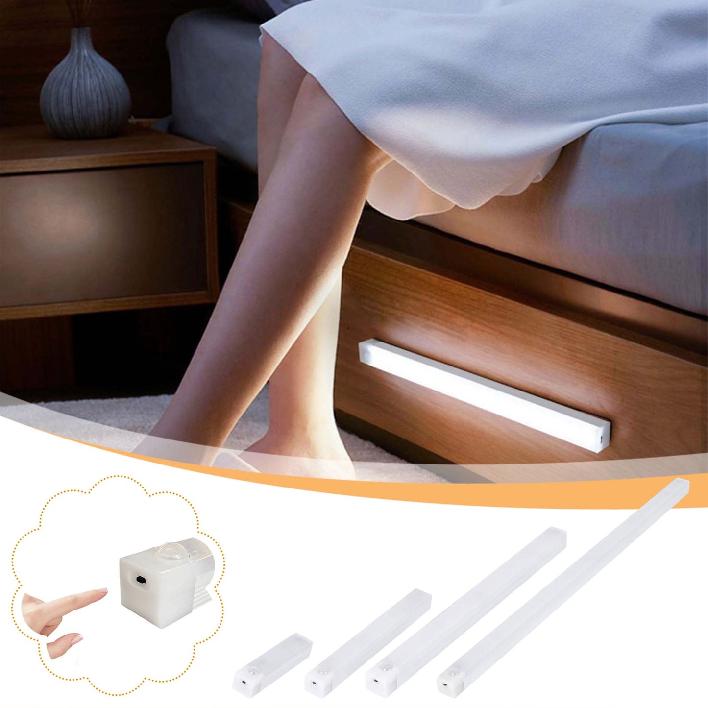 Led Lights for Kitchen,Motion Activated Light,Lighting LED Ceiling Light Fixture,Low-Profile Wraparound LED Shop Light,Adjustable Lumens,Selectable Warm White/Cool(1pc 12in)