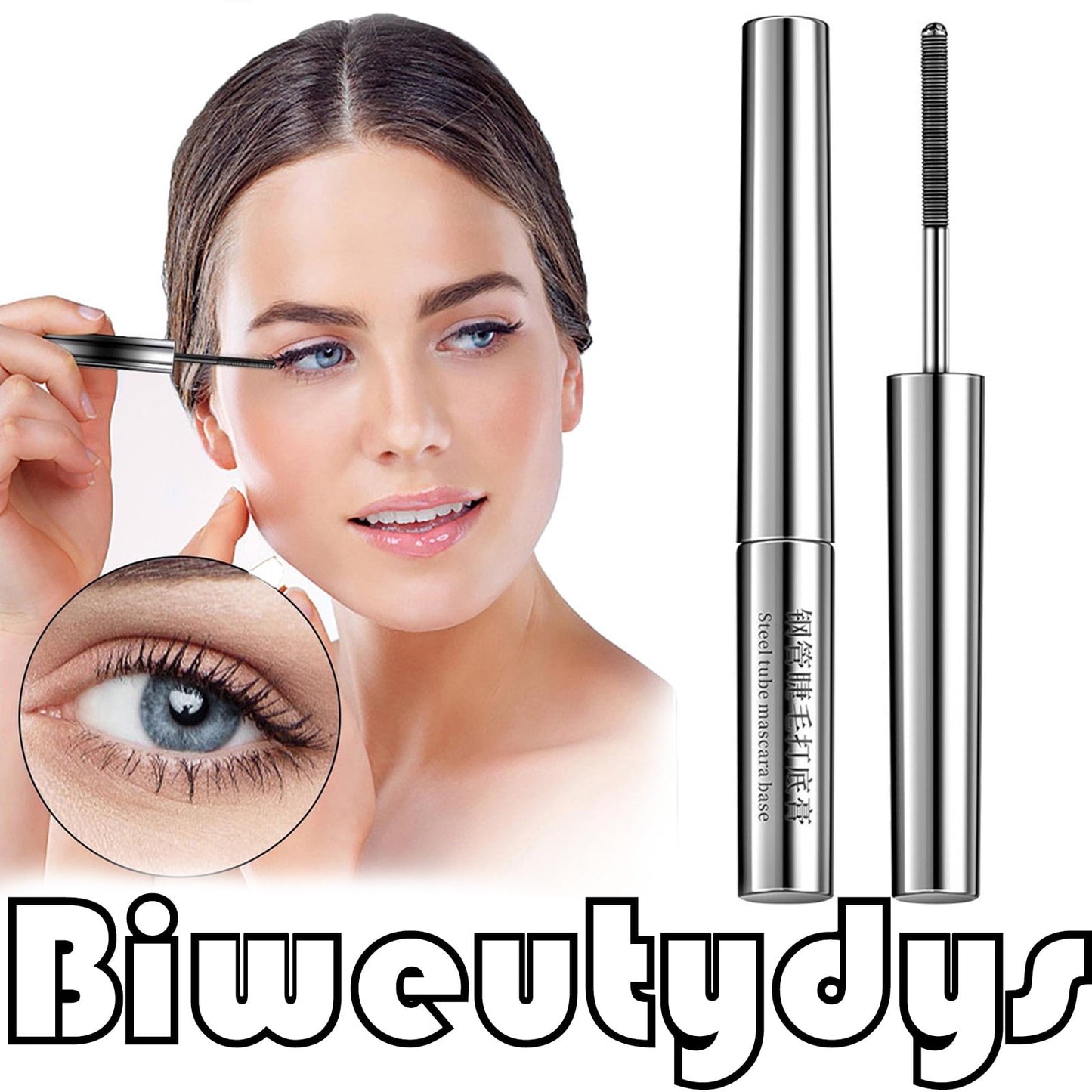 Iron Wand Mascara,Curling Iron Mascara,Waterproof Mascara,3D Curling Eyelash Iron Mascar,Doll Mascara,Metal Curling Iron Strong Mascara(4.72)Clearance from Biweutydys