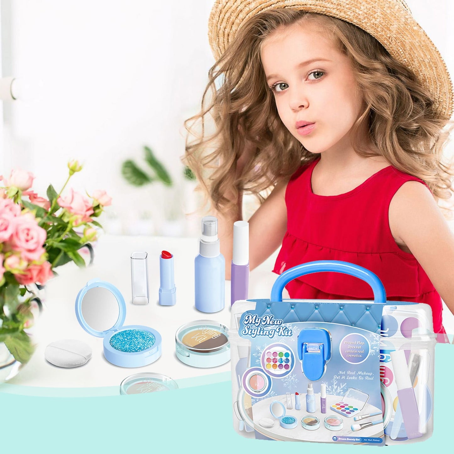 Clearance!1Set Kids Makeup Sets Christmas/ Kids Makeup Kit for Girl/ Toys for Girls 8-12 Kid Toys Girls Makeup Toys for Girls Age 6 Play Makeup for Little Girl Princess Toys from Biweutydys