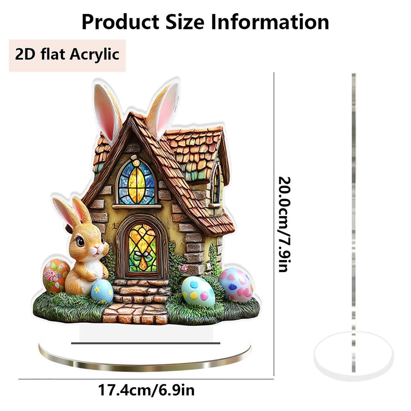 Easter Decorations Easter Visual 2D Table Decoration For Home Living Room And Bedroom Festival Tabletop Ornaments
