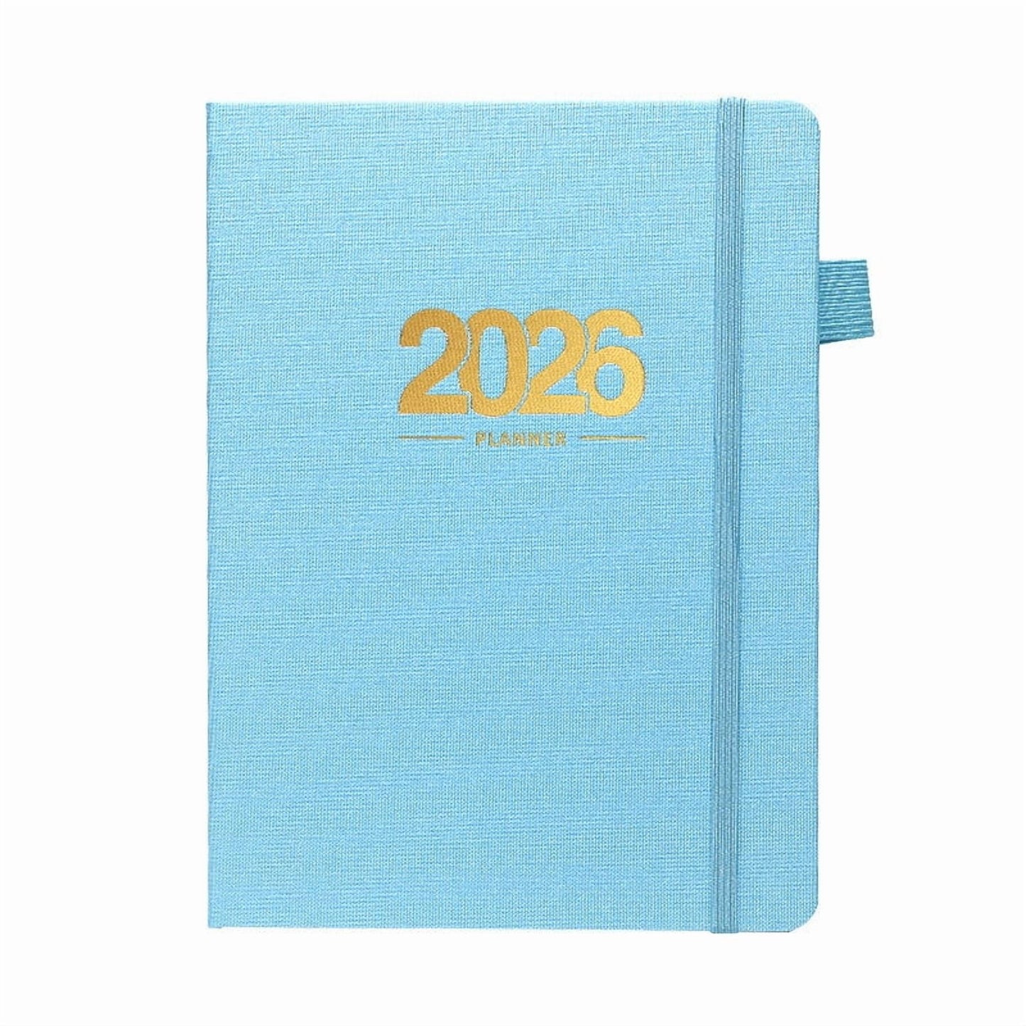 2026 Calendar Year Planner Weekly Monthly, 12 Months Daily Journal Agenda Plan Notebook, Academic Diary A5 Daily Planner, Schedule Planner,Teacher Planner with Elastic Strap Pen Loop, 6.1 x 8.3 inch