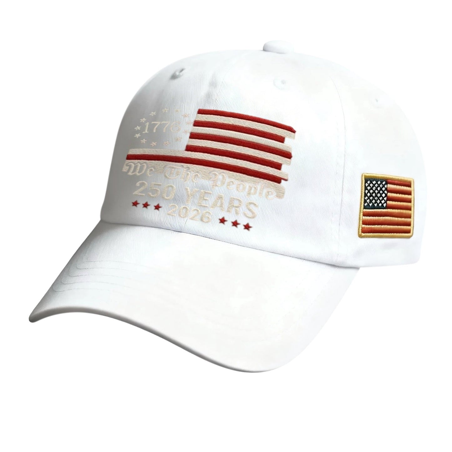 250th Anniversary USA Hat & Patriots Hat, Embroidered Baseball Hat 1776-2026, Commemorative 250 Year American Anniversary Hat, Adjustable Strap, Breathable, for July 4th, Parades, Gifting