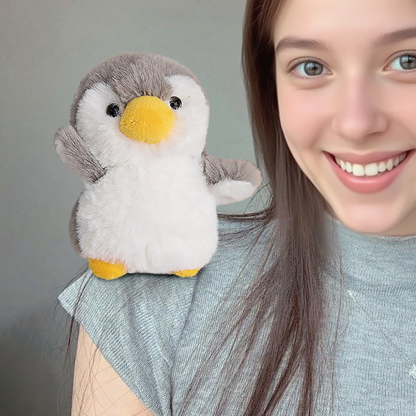 Shoulder Pet,Shoulderkins,Pascal Shoulder Plush,4.7Inch Magnetic Shoulder Plushs Cute Stuffed Animals Doll,Christmas Gifts For Grandkids,Costume Accessories Shoulder Pals Kids Gifts(Penguin)