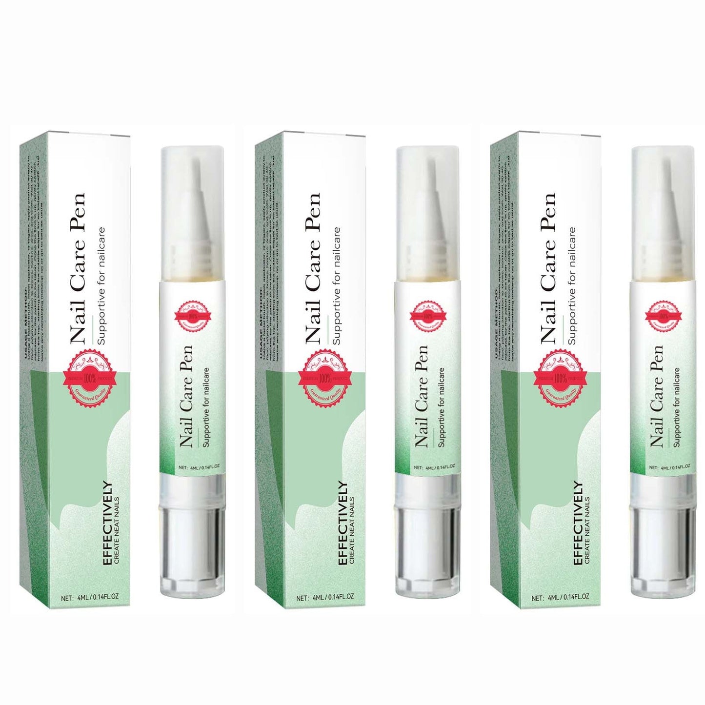 3Pcs Nail Nutritional Oil Pen Liquid, Nail Cuticle Oil Pen, Plant-Based Nail Oil with Vitamin E Nail, Damaged Nails Repair Serum for Repairing Cracked & the Dry Cuticle, 4ml