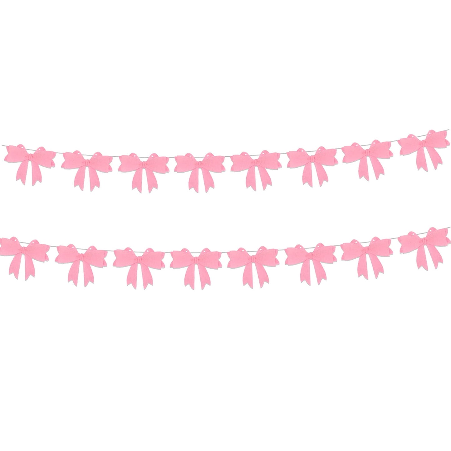 Valentines Decorations Flowers Valentines Day Wedding Party Decoration Bow Background Wall Decoration Felts Bow Long String Banners