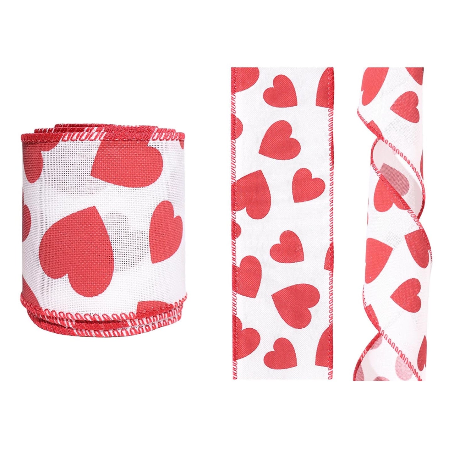 Valentines Decorations Rose Garlands for Decoration Valentines DIY Heart Ribbon Selfs-Adhesive Loves-Shaped Decorating Strip For Crafts Gifts And Party Decoration