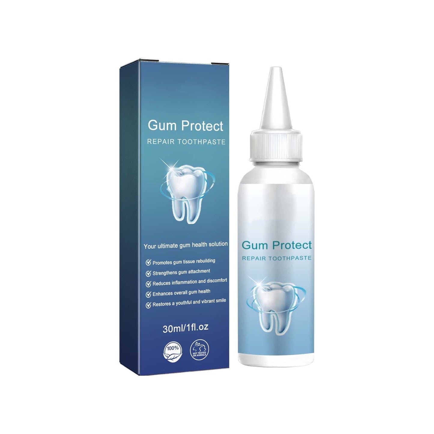 Teeth Repair Gel,Gum Repair Gel,Gum Toothpaste,Mulled Gum Repair Gel,Gum Repair Gel,Gum Disease Treatment For Adults,Tooth Repair Toothpaste,Repair Swollen Gums(1pc 30ml/1fl.oz)from Biweutydys
