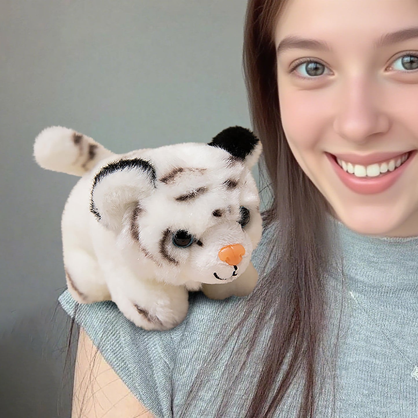 Shoulder Pet,Shoulderkins,Pascal Shoulder Plush,6.3Inch Magnetic Shoulder Plushs Cute Stuffed Animals Doll,Christmas Gifts For Grandkids,Costume Accessories Shoulder Pals Kids Gifts(Tiger A)