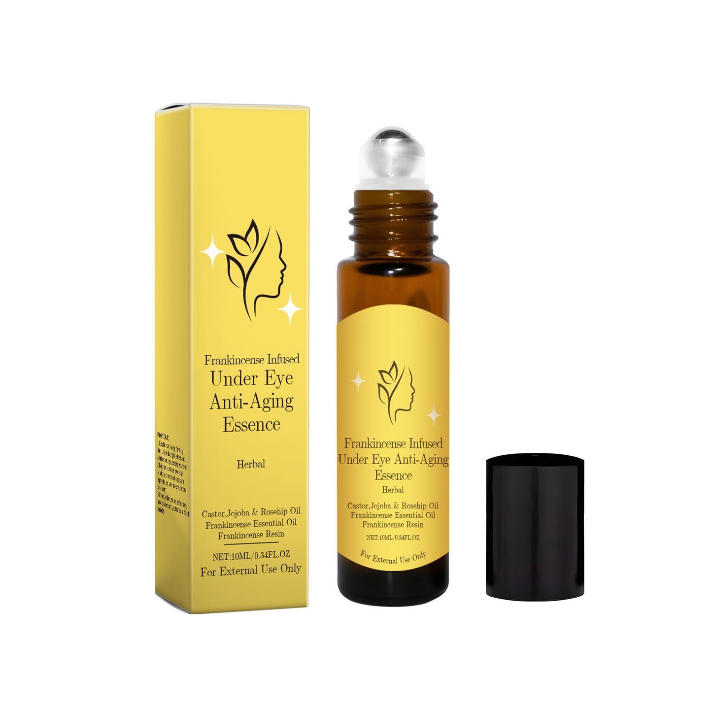 Castor Oil And Frankincense Eye Roller,Castor Oil Eye Roller,Rollerball Castor Oil And Frankincense,Eye Roller For Puffy Eyes(Cellular Rejuvenation 10ml/0.34fl.oz)from Biweutydys