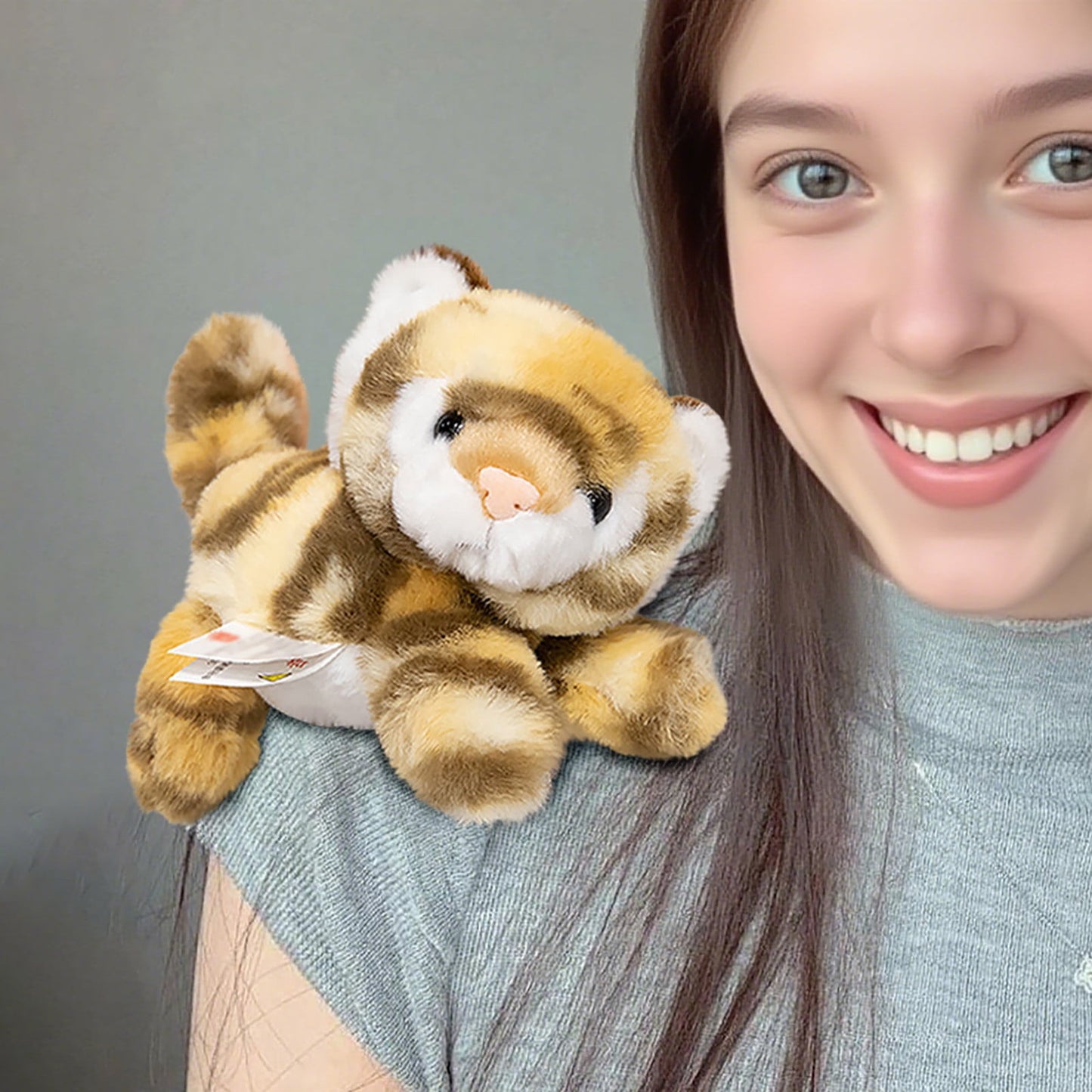 Shoulder Pet,Shoulderkins,Pascal Shoulder Plush,6.3Inch Magnetic Shoulder Plushs Cute Stuffed Animals Doll,Christmas Gifts For Grandkids,Costume Accessories Shoulder Pals Kids Gifts(Tiger B)