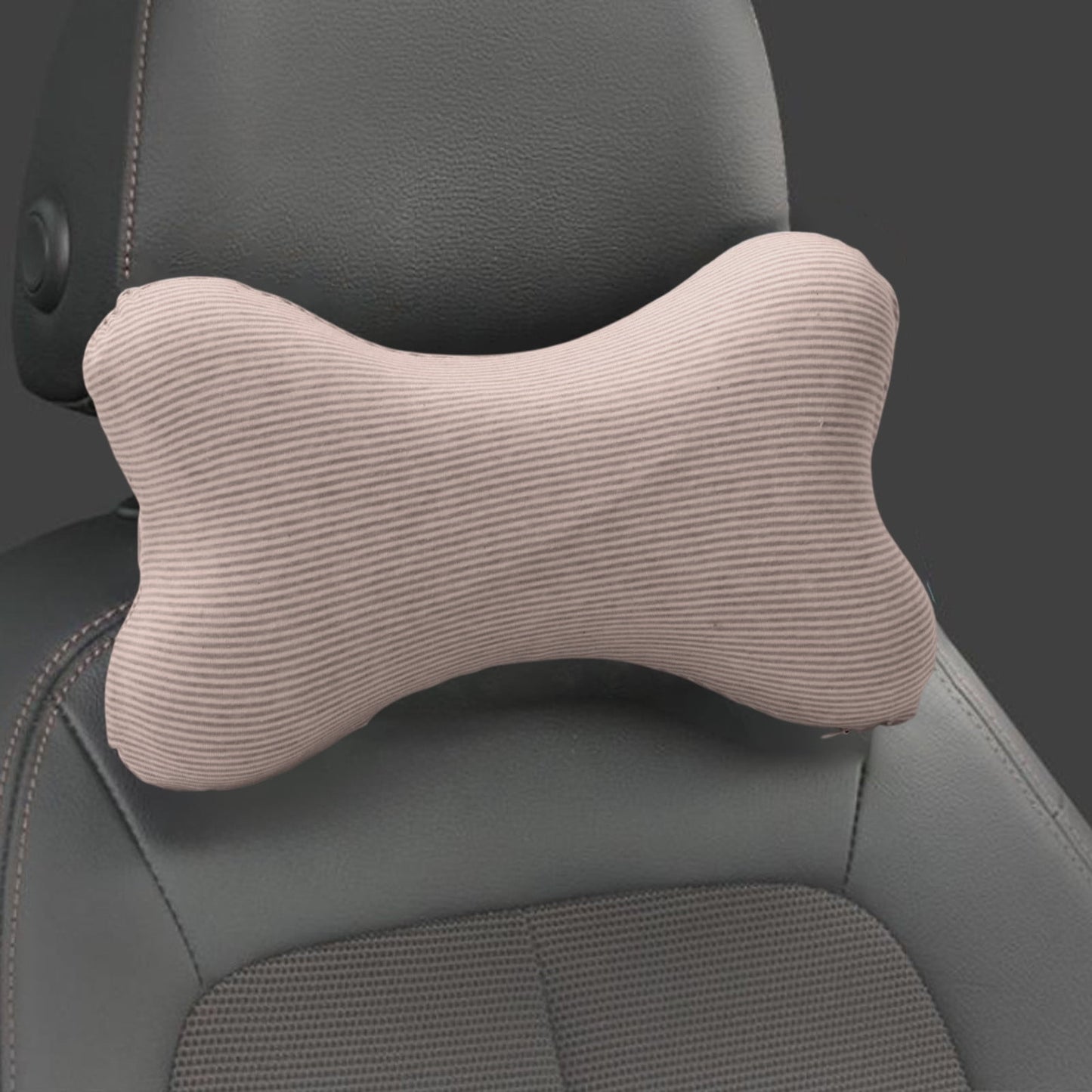 Bone Pillow,Dog Neck Pillow,Dog Bone Shaped Travel Neck Pillows with Washable Removable Cover Memory Foam Car Bus Truck Driving Comfort Head Rest Support(Coffee 1pc 11*7.5in)