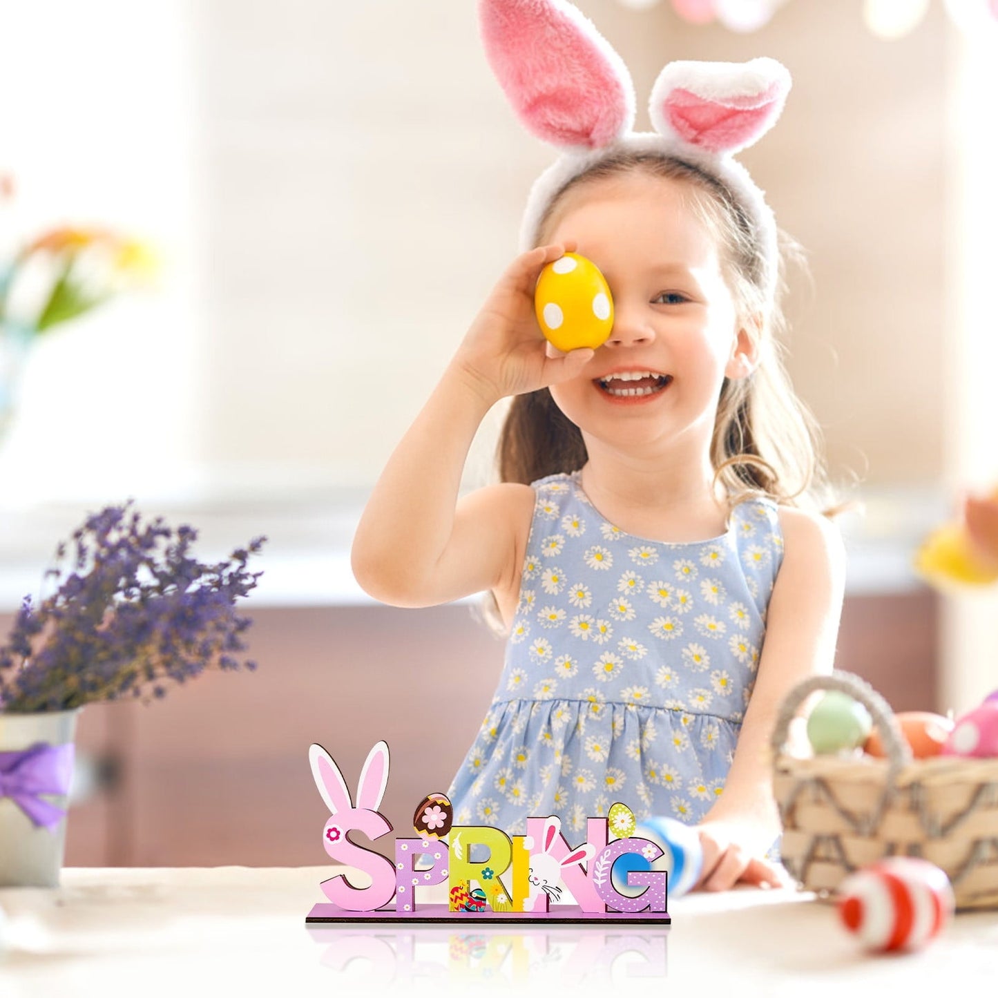 Easter Decorations Indoor Happy Easter Tree Decoration Wooden Designs Crafts Decoration Event Party Supplie