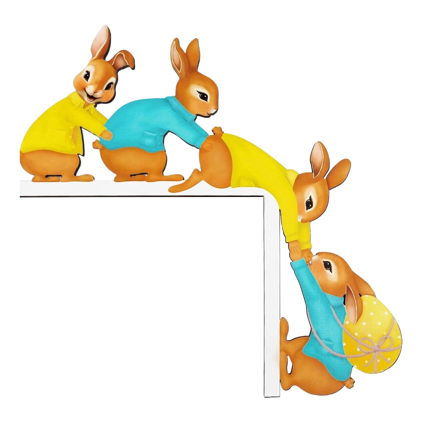 Easter Decorations Easter Products Wooden Corner Door Frame Decorations Personalized Easter Wooden Decorations