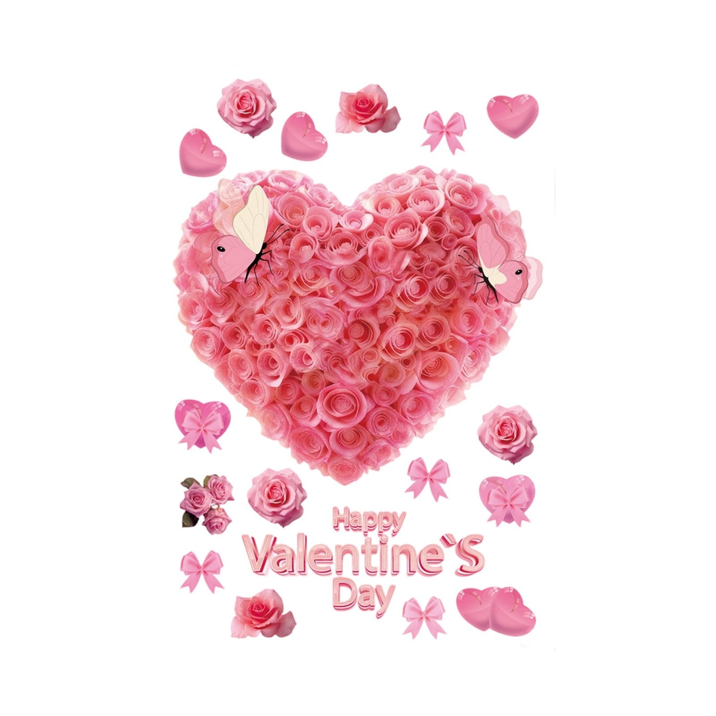 Valentines Day Decorations Day Decorations Stickers Wall Stickers Shopping Mall Window Stickers