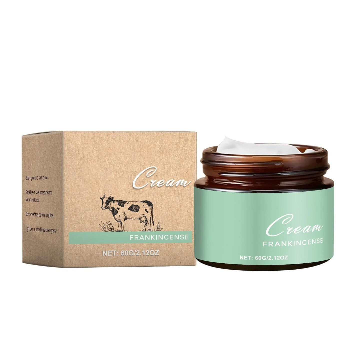 Whipped Tallow Castor Oil Frankincense,Frankincense Oil For Face,Organic Whipped Tallow Balm With Castor Oil Frankincense,Beef Tallow With Frankincense Castor Oil(60g/2.12oz)from Biweutydys