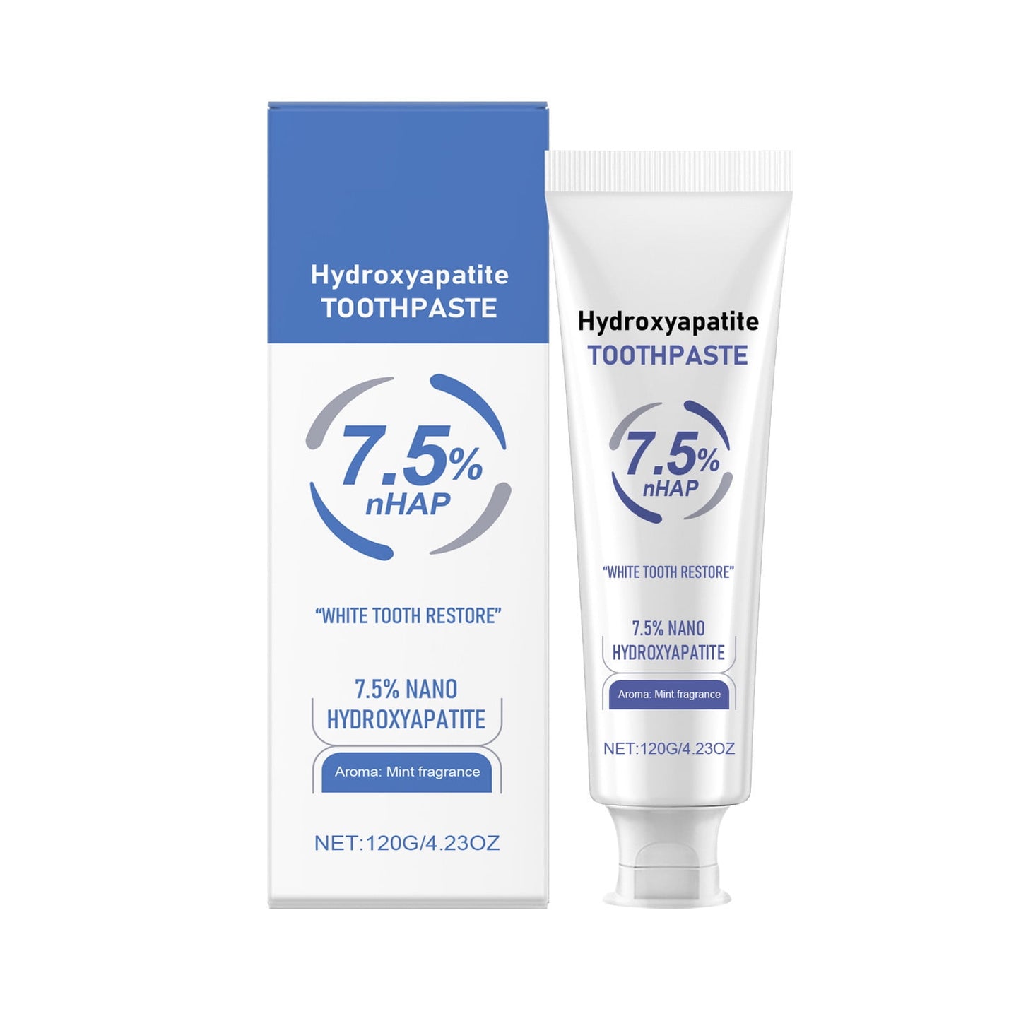 Hydroxyapatite Toothpastes for Enamel Protection,Hydroxyapatite Toothpaste,Fluoride-Free Formula with Gentle Mint,Fresh Breath