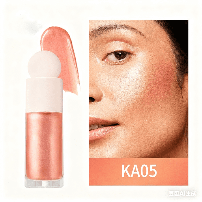 Liquid Highlighter, Highlighters Makeup for Long Lasting Shimmer Natural Glow, Waterproof Smooth Highlight Face Highlighters ,Silky Natural Glow Makeup Sparkly Highlighters for Face (KA05)