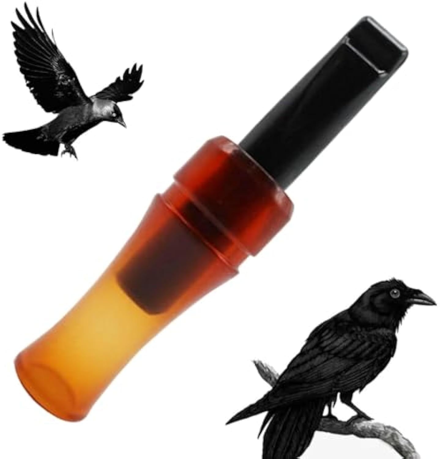 Crow Whistle,Crow Call,Crow Bird Call Whistle,Crow Call to Attract Crows,Crow Imitation Decoying Callers,Crow Attracting Calls for Newcomers and Seasoned(1pc 5*1in)