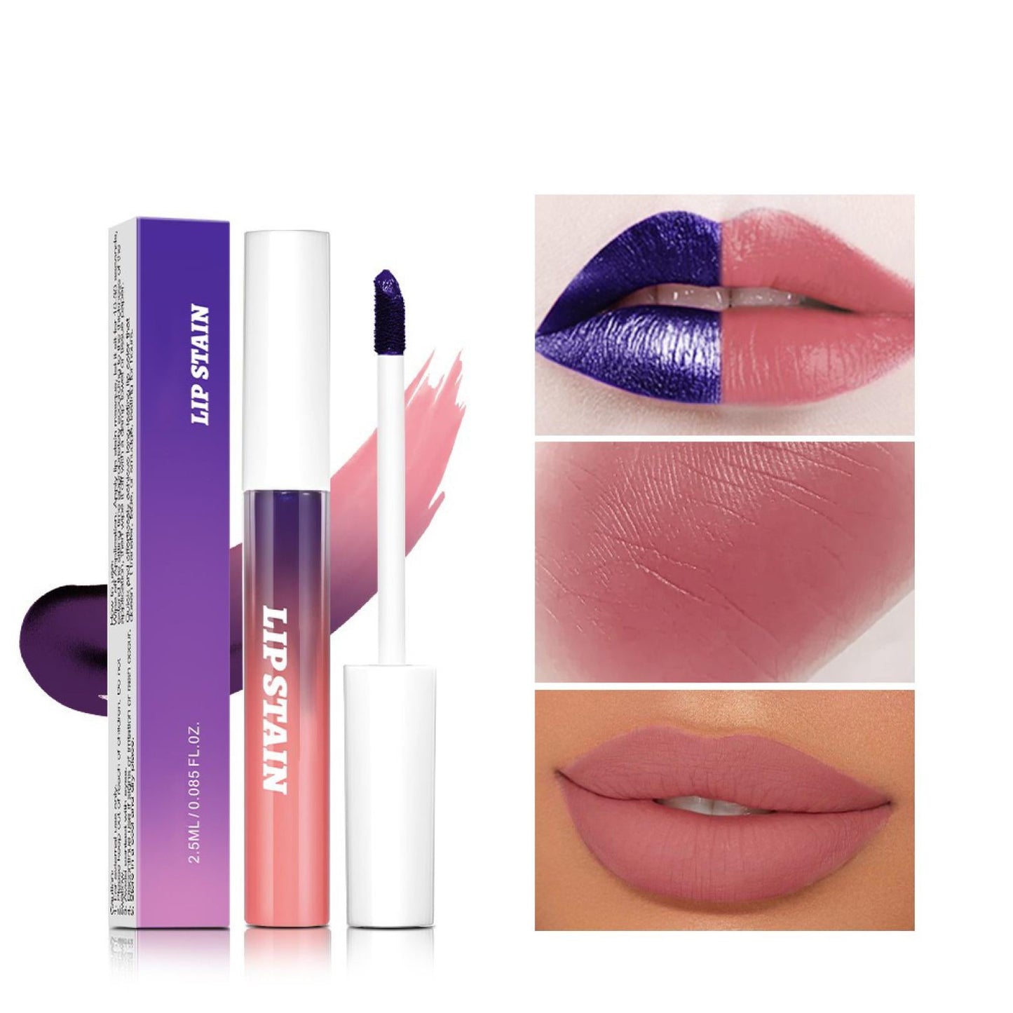 Clearance Under $5 Peel Off Lip Stain,Lip Stain Peel Off,Lip Stain,Lip Stain Peel Off and Reveal Kit,Long Lasting,Waterproof Pink Lip Tint,Transfer(LightPink 2.5ml/0.085fl.oz)from Biweutydys
