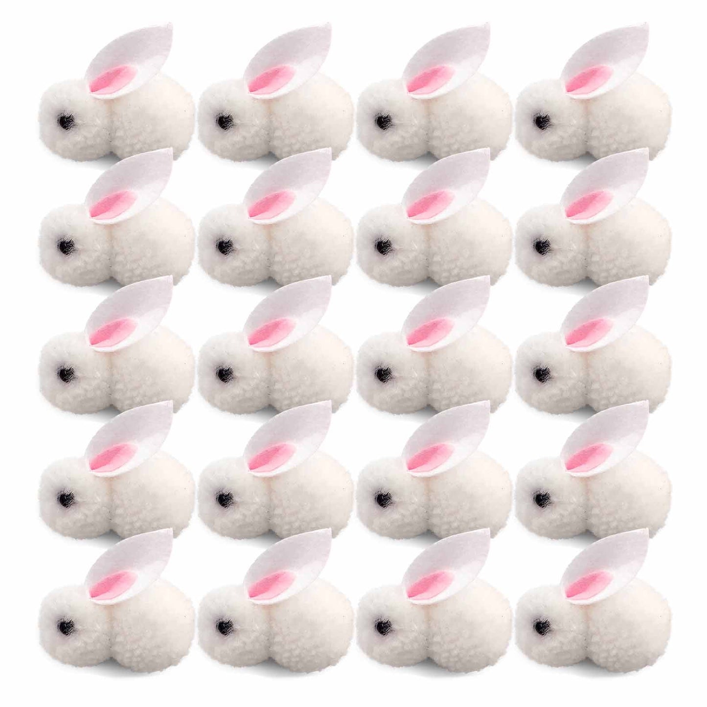 Easter Egg Rabbit Ornaments 20pcs Easter Decoration Mini Bunny Easter Bunny Doll Toy Gift