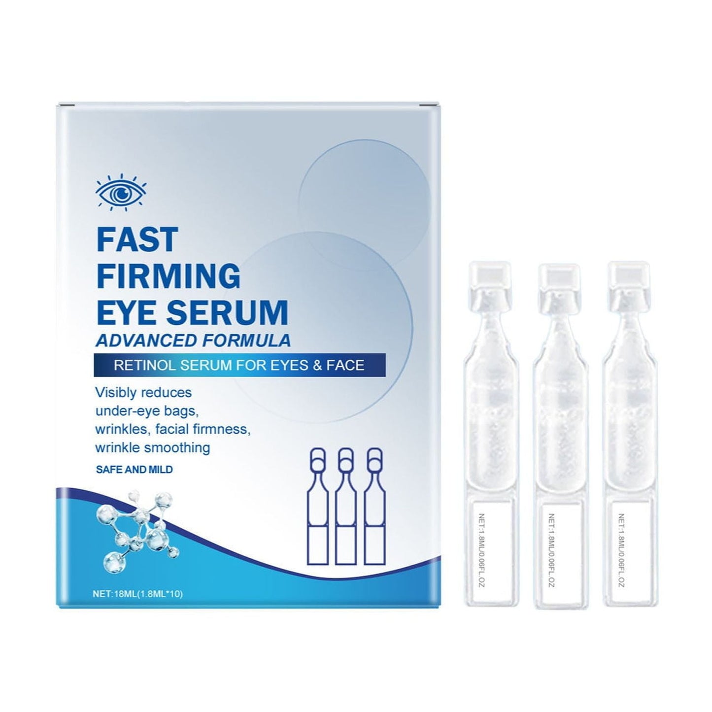 Under Eye Bags and Wrinkles,Eye Tightener,Rapid Reduction Serum,Instant Firm Eye Tightener:Temporary Eye Tighter Eye Cream,Rapid Serum(Fast Firming Eye Serum 0.06fl.oz/1.8ml*10pcs)from Biweutydys