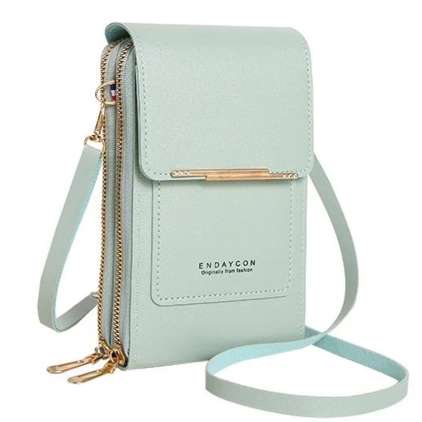 Cell Phone Purse,Crossbody Phone Purse,Cell Phone Bag,PU Leather Crossbody Cellphone Purse for Women,Touch Screen Cell Phone Pouch Holder Shoulder Bag RFID Blocking(Green 7.5*4.7*1.6in)