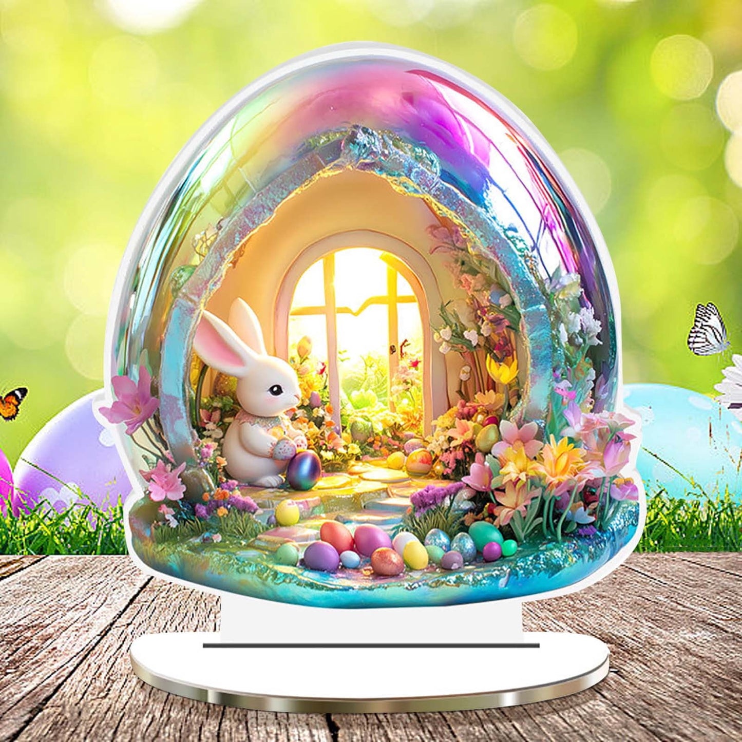 Easter Decorations Easter Visual 2D Table Decoration For Home Living Room And Bedroom Festival Tabletop Ornaments