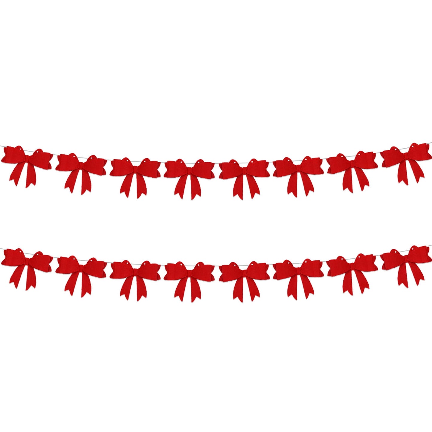 Valentines Day Decor Preserved Flowers in Glass Valentines Day Wedding Party Decoration Bow Background Wall Decoration Felts Bow Long String Banners