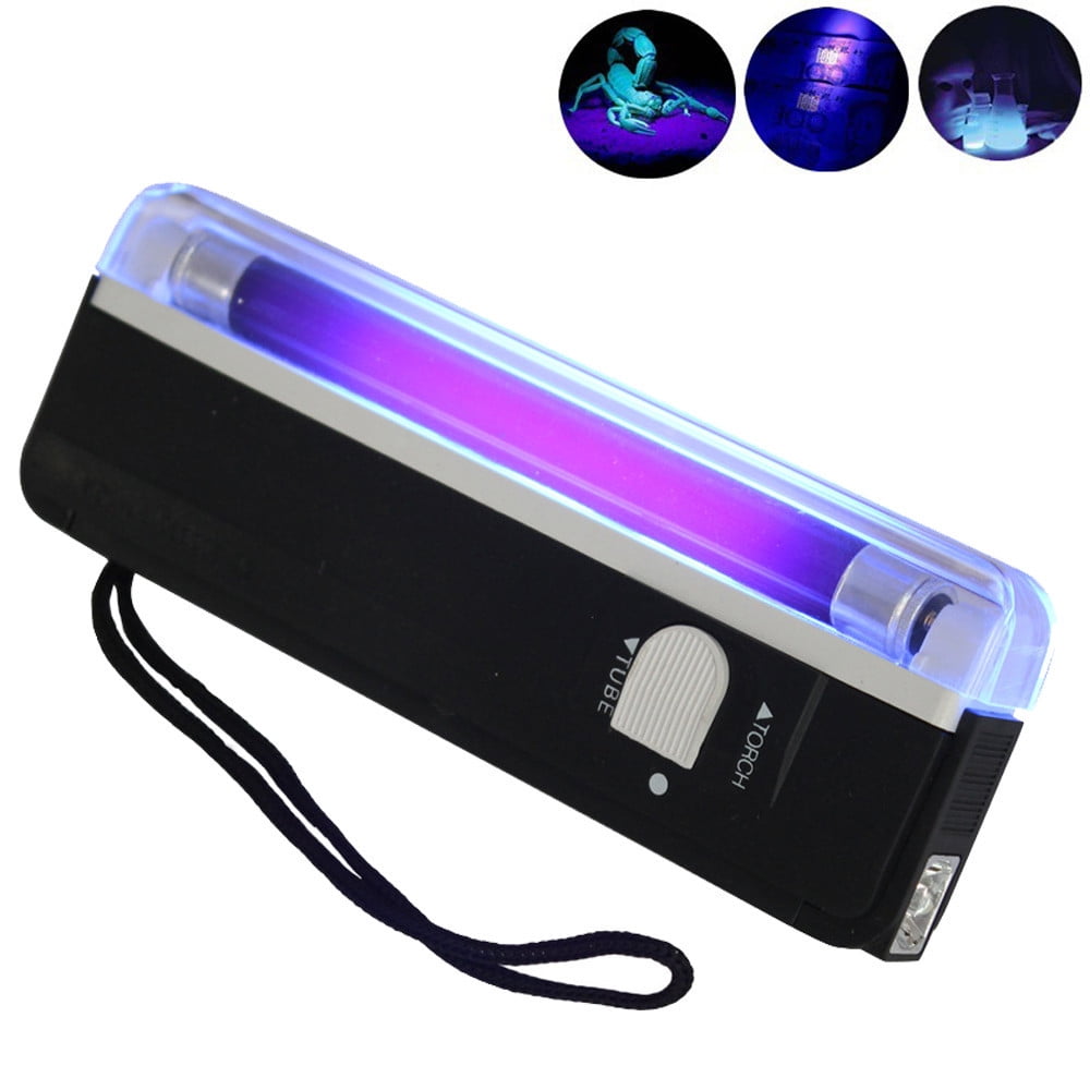 Portable Black Light,Handheld Blacklight,Handheld Black Light Torch Portable Blacklight with Led,Batteries Not Included(Black 6*2*1in)from ANMUYUM