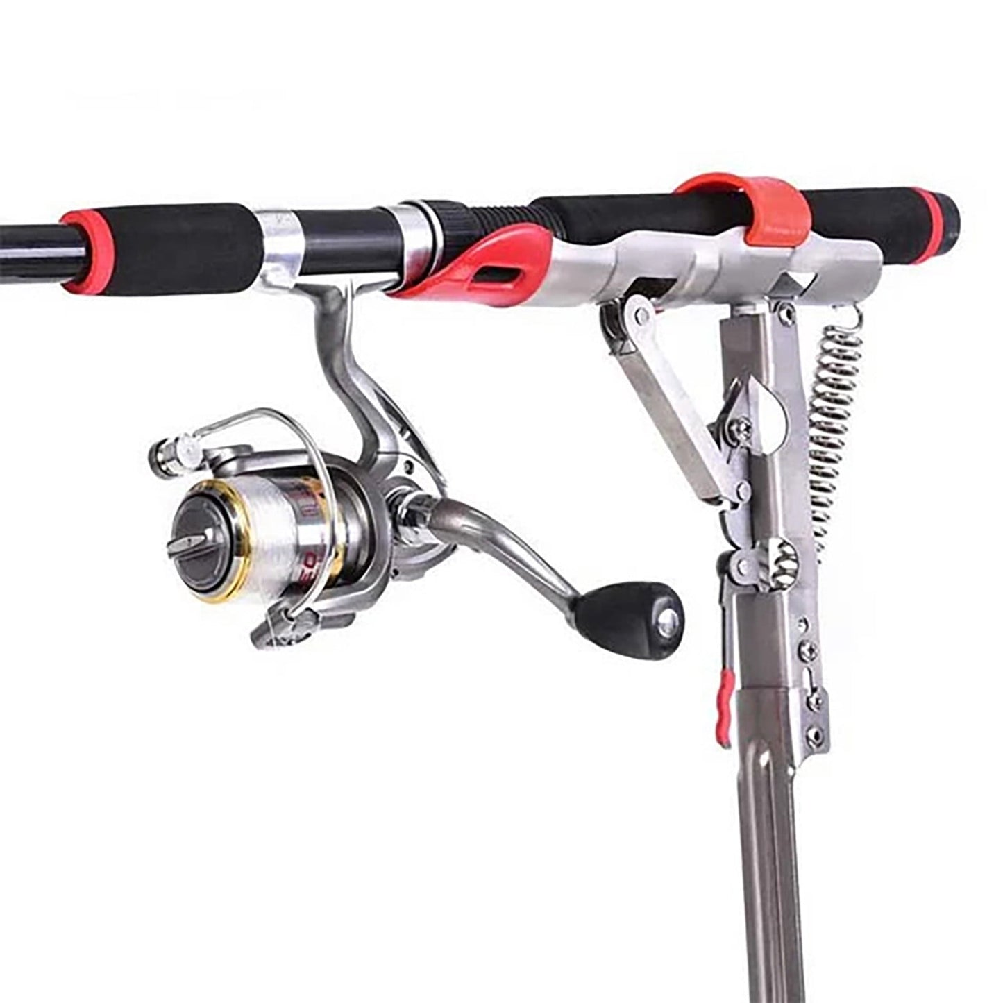 Automatic Hook Setter Rod Holder,Automatic Spring Fishing Rod Holder for Ground, Fishing Pole Holder Hook Setter Adjustable High Sensitivity for Fishing(#01 22in)from ANMUYUM