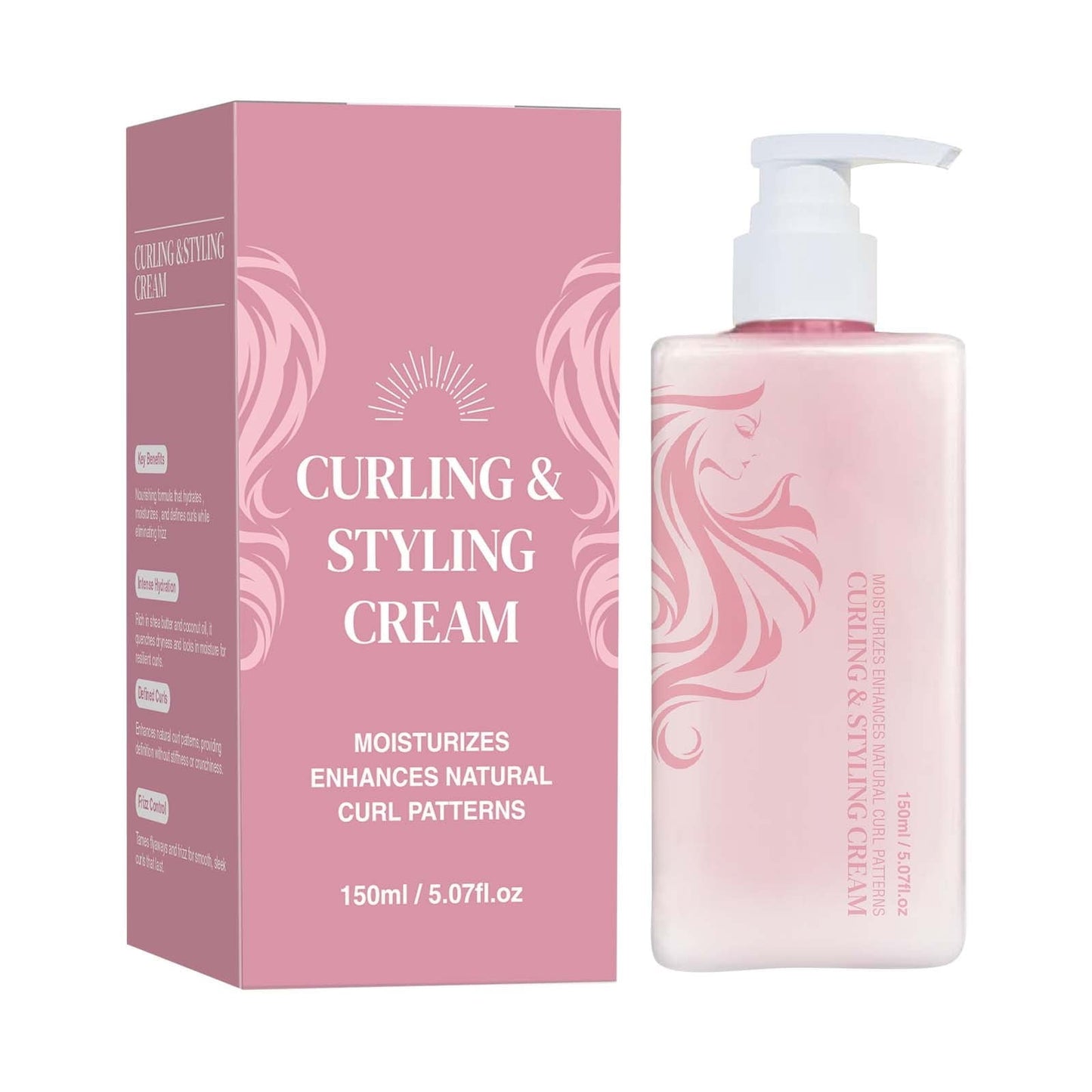 Hair Curl Defining Cream,Hair Curl Defining Cream,Hair Curl Cream,Hair Cream,Curl Defining Cream,Curl Defining Cream,Curl Defining Cream(1pc 150ml/5.07fl.oz)from Biweutydys