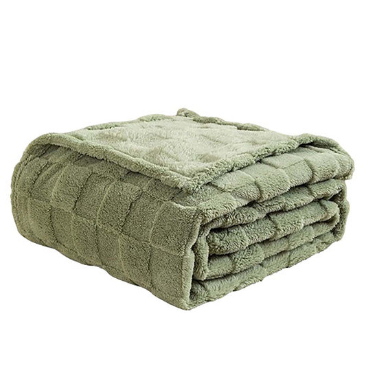 Fur Throw Blanket,Flannel Blanket For Adults,Soft Weighted Blanket,Shaggy Faux Fur Flannel Blanket for Adult,Soft Luxury Fuzzy Long Fur Heavy Blanket Throw for Twin/Full Size(Cyan 60*40in)