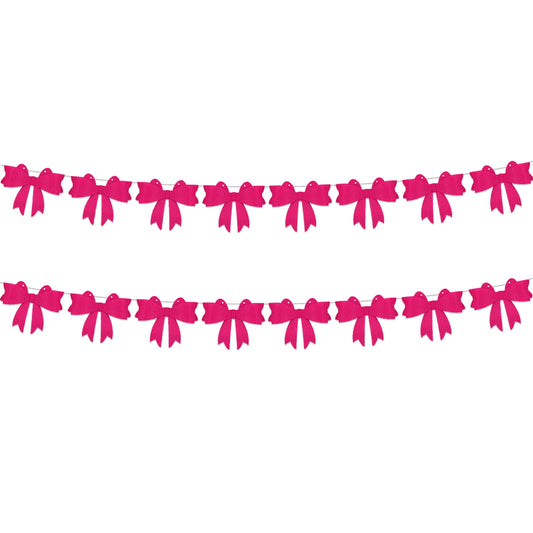 Valentine's Day Decorations Preserved Rose Valentines Day Wedding Party Decoration Bow Background Wall Decoration Felts Bow Long String Banners