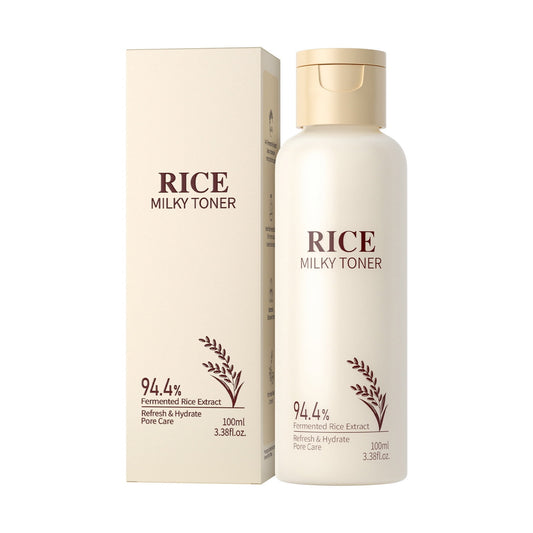 Rice Water Toner,Hydrating Milky Toner,Anti-Aging Face Essence for Women,Toner Facial Moisturizing Toner Clean Shrinkage Pores Refreshing Lighten Spots(1pc 100ml/3.38fl.oz)from Biweutydys