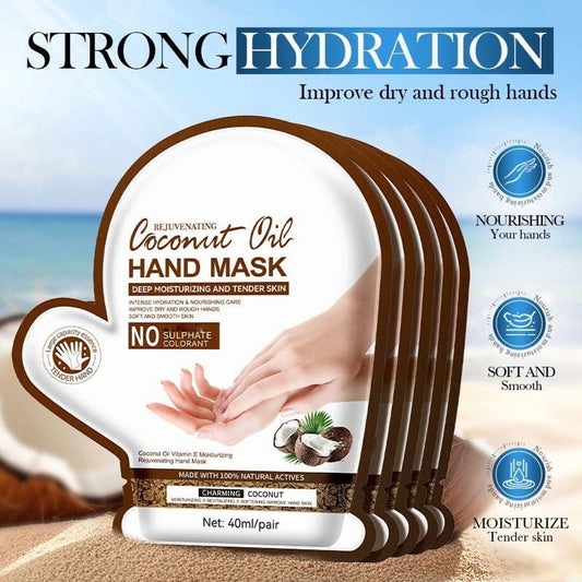 1 Pairs Hydrating Hand Masks, Repairing Hand Mask for Dry Cracked Hands, Hand Masks with Shea Butter, Jojoba Oil & Vitamin E, Moisturizing Gloves, Self Care Gifts for Women