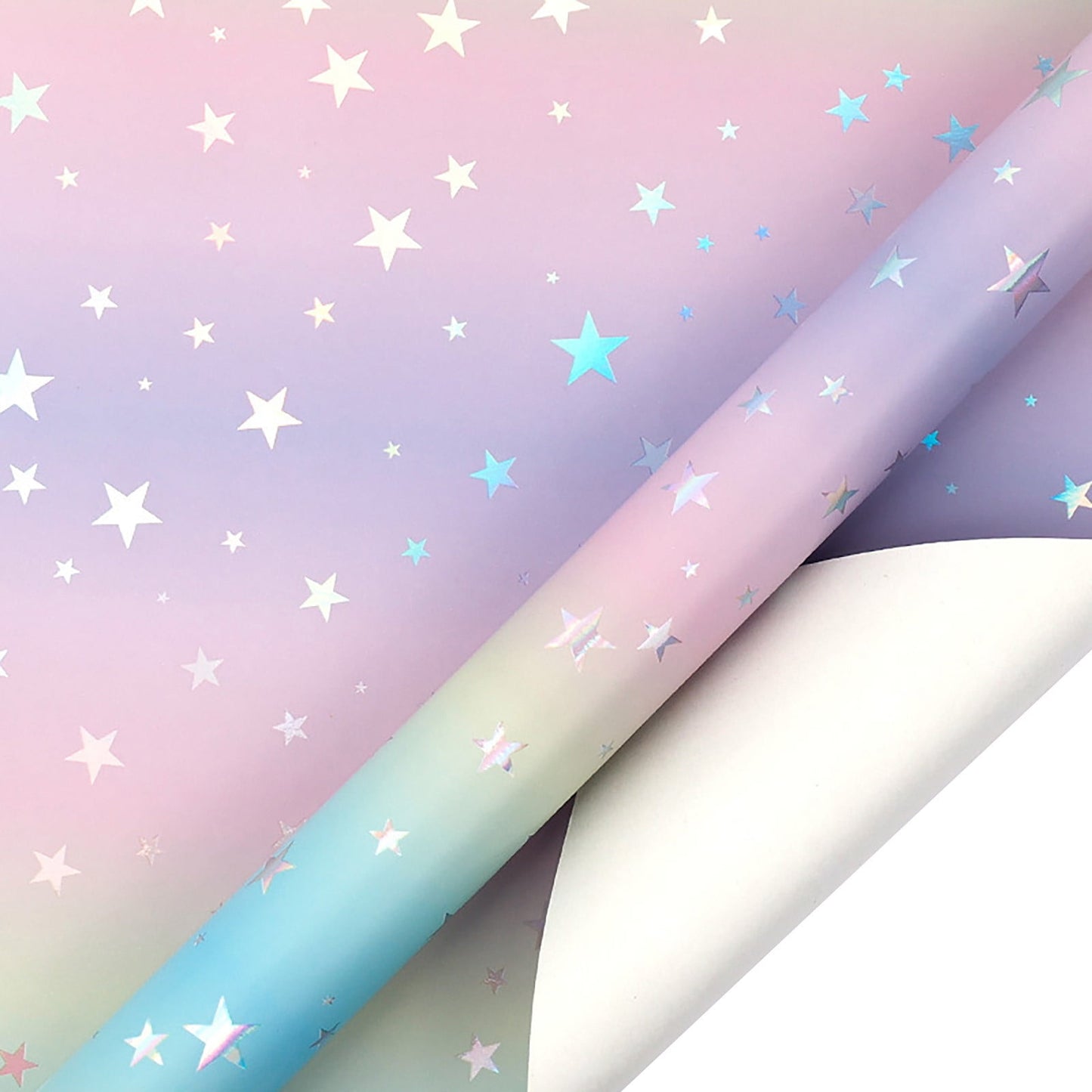 Birthday Wrapping Paper,Wrapping Paper Birthday Girl,Gift Wrapping Paper,Gradient Glossy Aluminum-Coated Paper Rolls Large Size 118in Roll 80 Gsm Thick For Birthday, Wedding, Anniversary.(C)