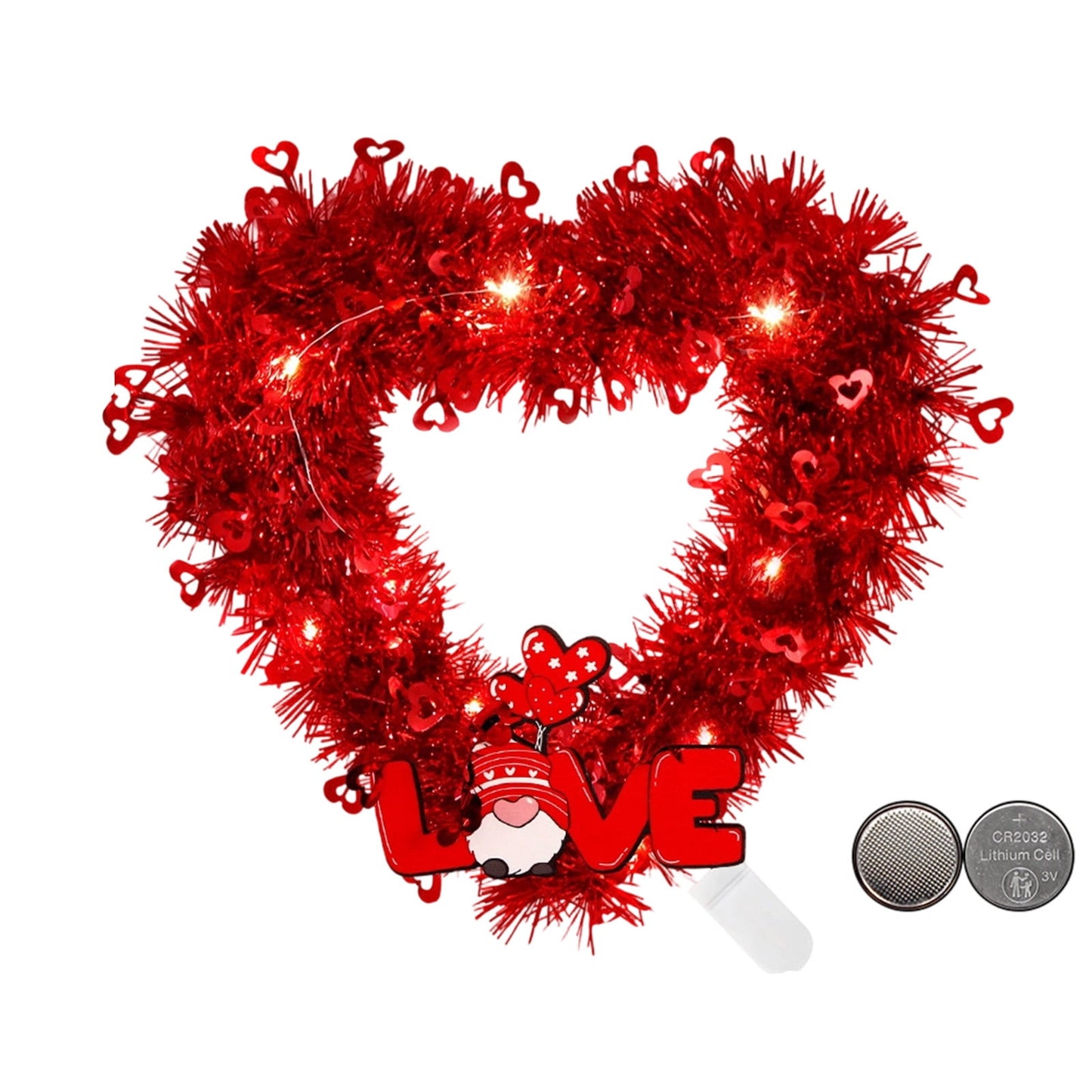 Valentine's Day Decorations Reserved Flowers in Glass 12.9 In Valentines Day Garland Hanging Decoration For Wedding Engagement Anniversary Party Supplies