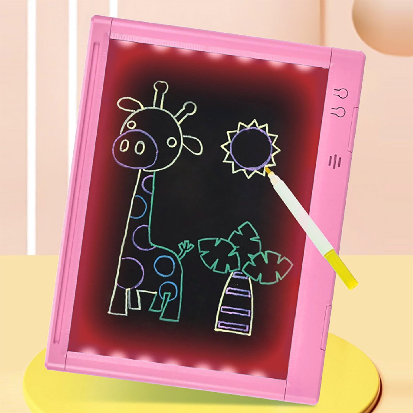 Light Up Drawing Board For Kids,Led Drawing Board For Kids,13¡Á10inch,Led Tracing Board Light Up Toy Tablet Colorful Doodle Board,Sketching Art Projector,Electronic Drawing Kids Toys. £¨Pink£©