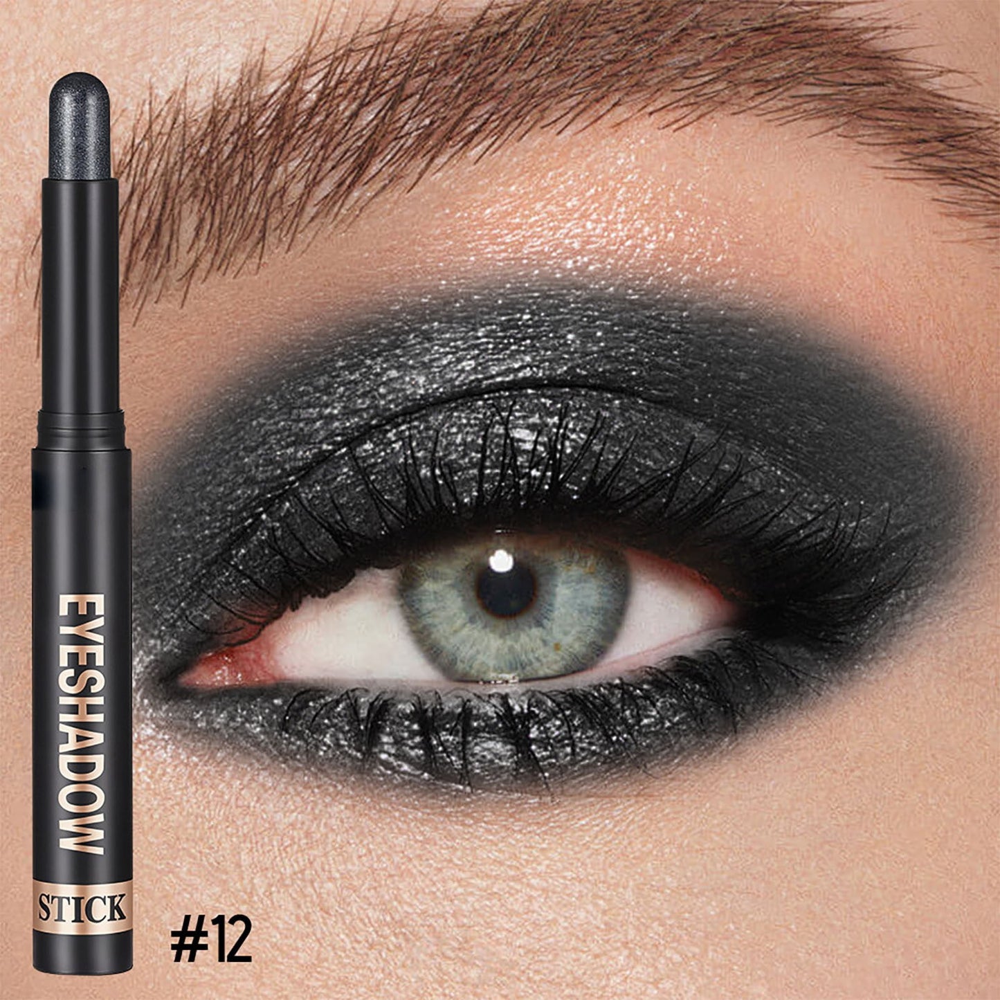 Waterproof Cream Eyeshadow Stick for Older Women- High Pigmented Matte Nude Eye Shadow Sticks,Longlating Blendable Eyes Crayon Eyeshadow,Hypoallergenic Eye Brightener Stick