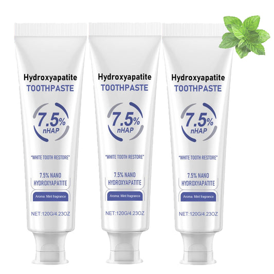 Hydroxyapatite Toothpastes for Enamel Protection,Hydroxyapatite Toothpaste,Fluoride-Free Formula with Gentle Mint,Fresh Breath