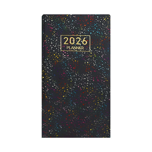 2026 Mini Pocket Planner Calendar, A6 Small Journal Notebook, Weekly and Monthly Small Planner, Jan.2026 - Dec.2026, Mini Daily Planner/Agenda/Calendar Organizer with 12 Monthly Tabs, 3.78"x6.81"