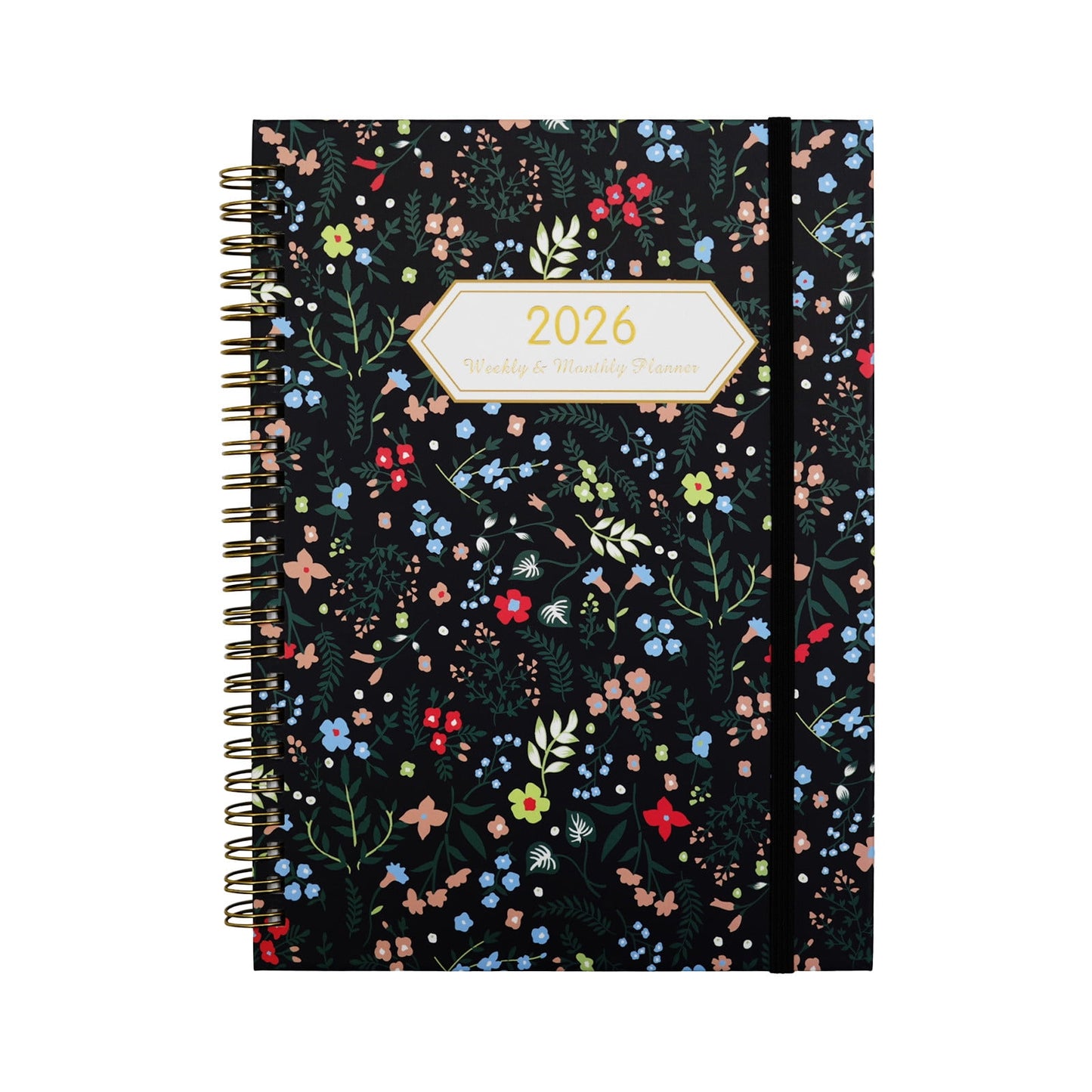 2026 Planner, Weekly and Monthly Planner, Jan 2026 to Dec 2026, Hardcover 2026 Calendar Planner Book with Tabs, Inner Pocket, Spiral Bound, Perfect for School Office Home Supplies, 6.5"x8.4"
