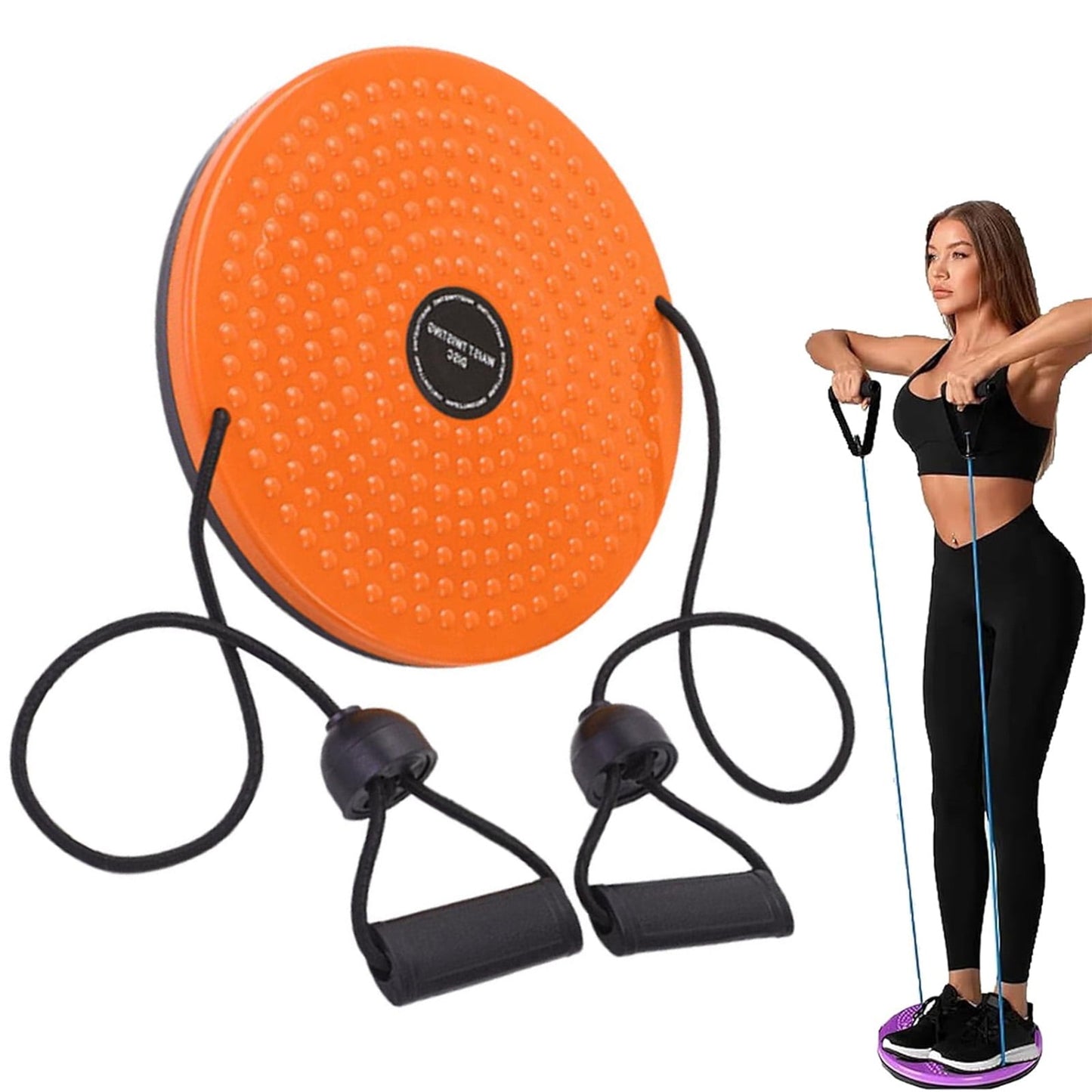 Lovely Waist Sculptor Twist,Waist Sculptor,Waist Sculptor Women,Loovey Waist Twister,Lovely Twist Machine Exercise,Waist Twister Board,Twister Exercise for Waist(Orange 9.84*1.3in)from ANMUYUM