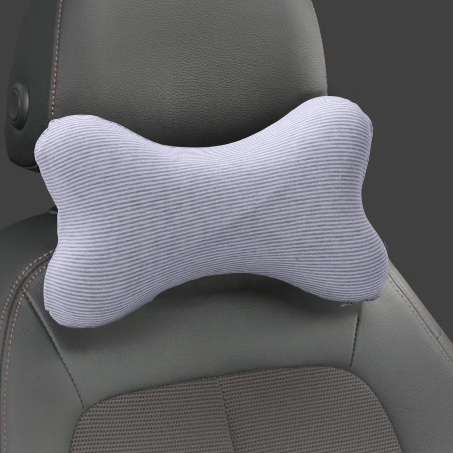 Bone Pillow,Dog Neck Pillow,Dog Bone Shaped Travel Neck Pillows with Washable Removable Cover Memory Foam Car Bus Truck Driving Comfort Head Rest Support(Blue 1pc 11*7.5in)
