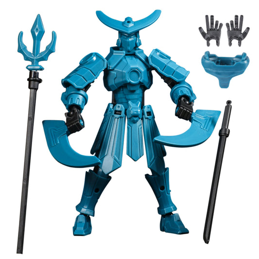 3D Printed Toys,Robot Action Figure,Mecha Dolls Articulated Movable Printable Dolls Toys 3rd Generation Dummy Dolls,Titan 13 Action Figure,3D Printed Movable(Blue 5in)