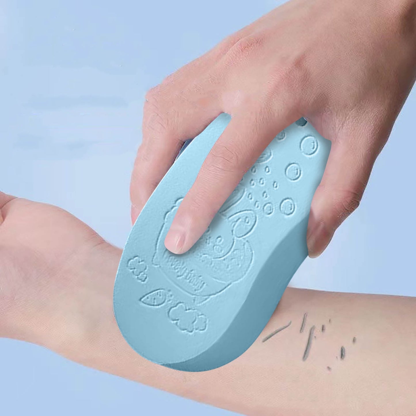 Spongelle Body Wash Infused Sponge,Exfoliating Sponge,Rubbing Sponge for Children,Magic Exfoliating Bath Sponge,2025 New 3D Super Soft Exfoliating Bath Sponge,Deep Cleansing Sponge(Blue 5in)
