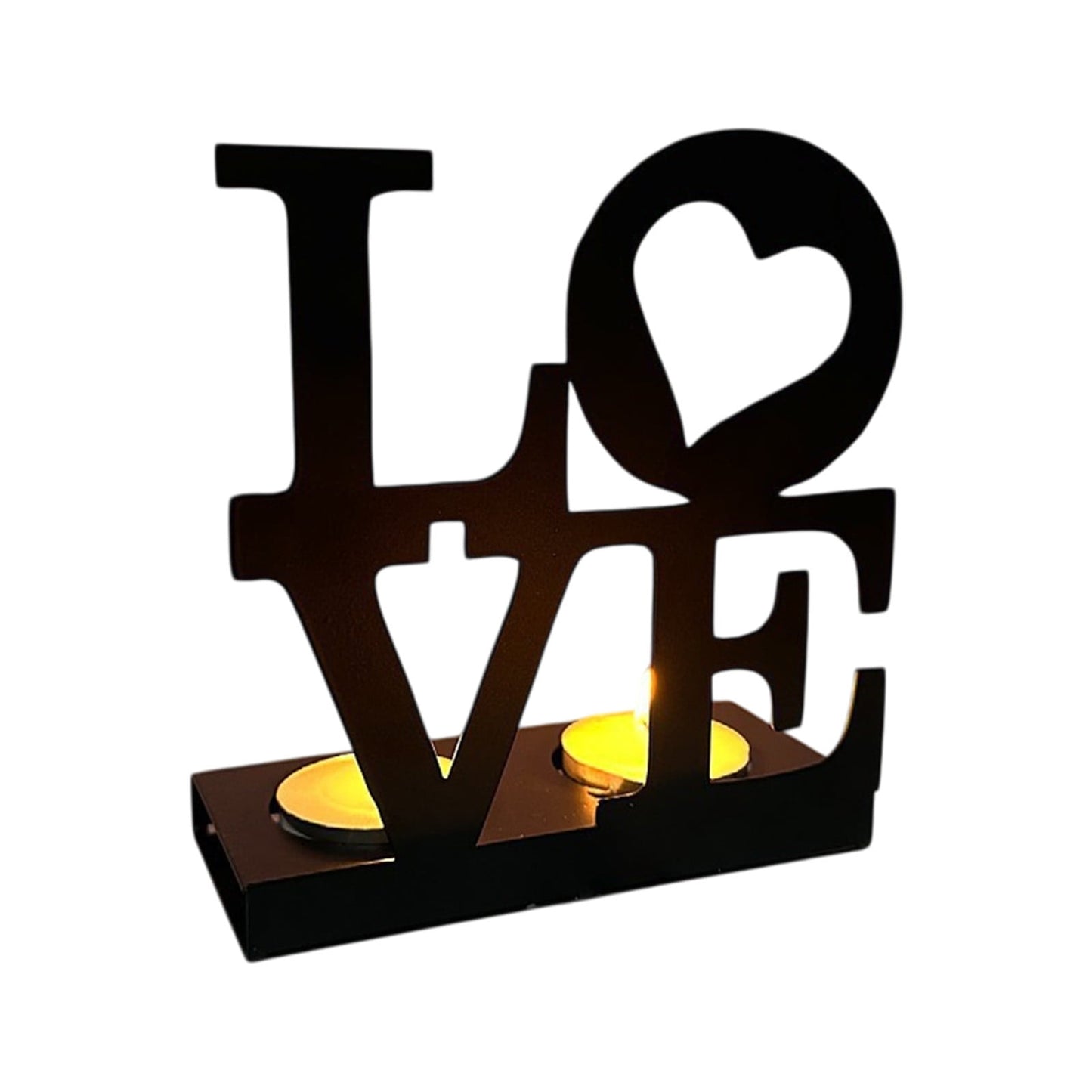 Galentines Day Decorations Creatives Alphabet Wedding Iron Metal Candle Holders Valentine's Day Decoration Crafts Ornament