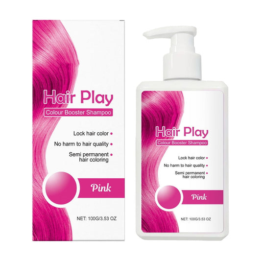 Hair Shampoo,Shampoo Hair Dye for Women,Solid Color Shampoo,Gently Cleanses and Softens, Safe for Color-Treated Hair,Hair Dye Shampoo for Women & Men,Long-Lasting & Natural Hair Shampoo(Pink)