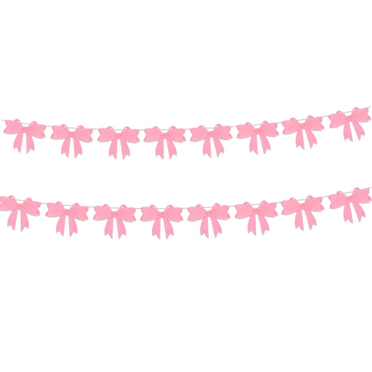 Valentines Decorations Flowers Valentines Day Wedding Party Decoration Bow Background Wall Decoration Felts Bow Long String Banners